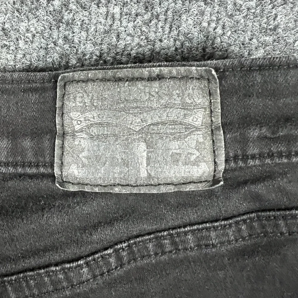 Levi's 711 Jeans Womens 16W 36x28 Black Peony Denim Cotton Mid Rise Skinny‎ Leg